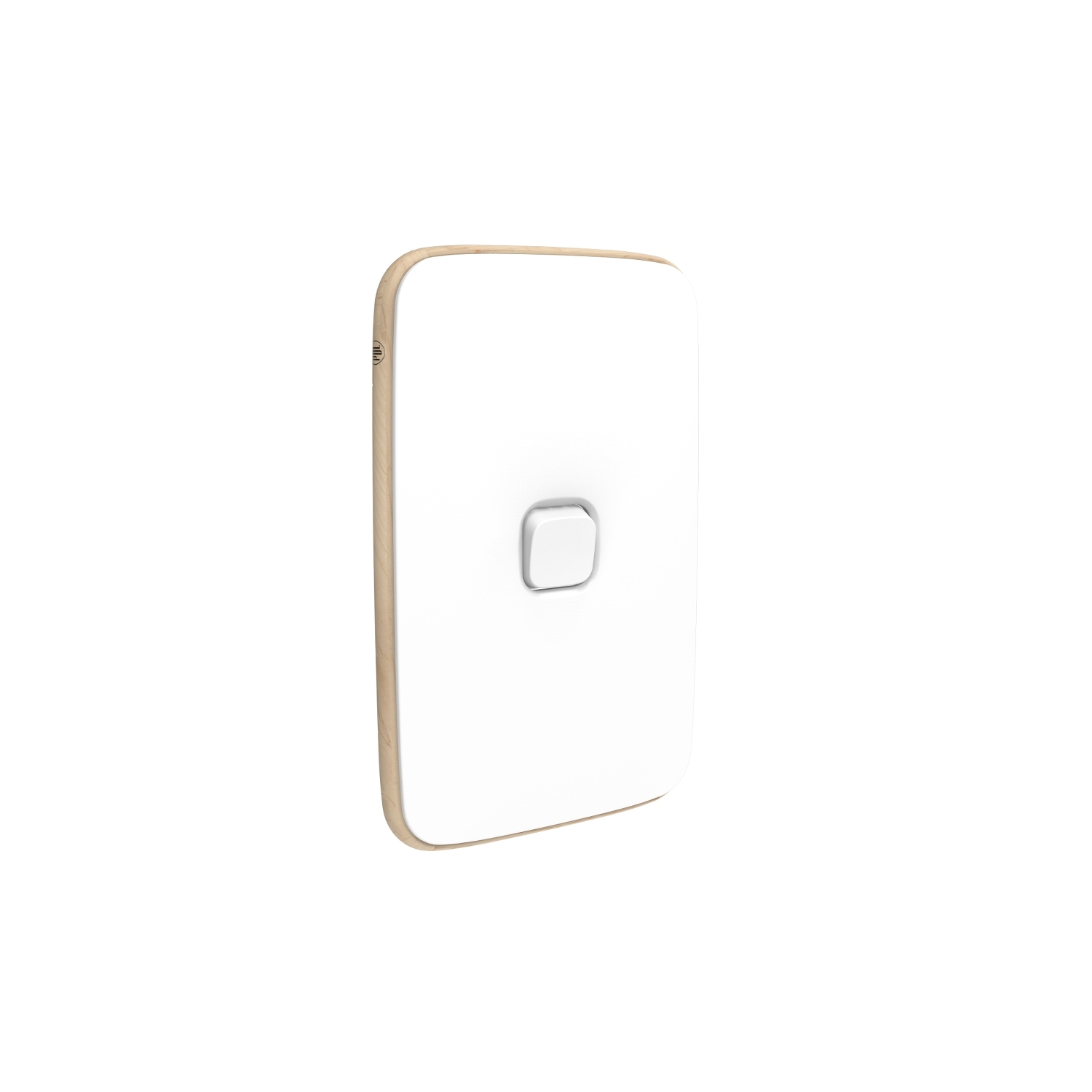 PDLE381C-AW - PDL Iconic Essence, cover frame, 1 switch, vertical - Artic White